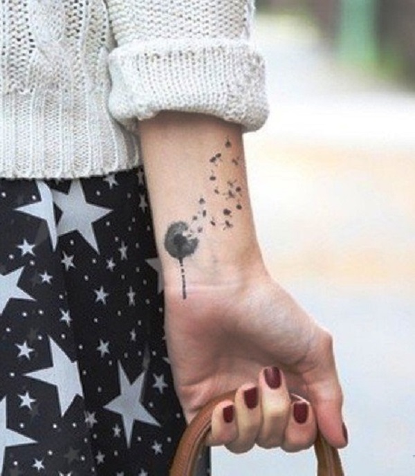 100 Dandelion Tattoo Designs for Women
