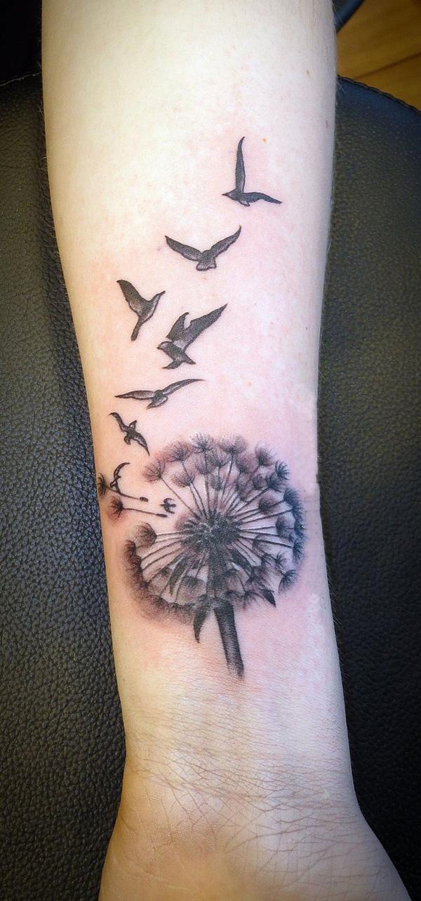 100 Dandelion Tattoo Designs for Women
