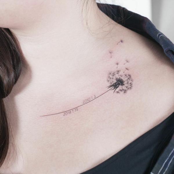 100 Dandelion Tattoo Designs for Women