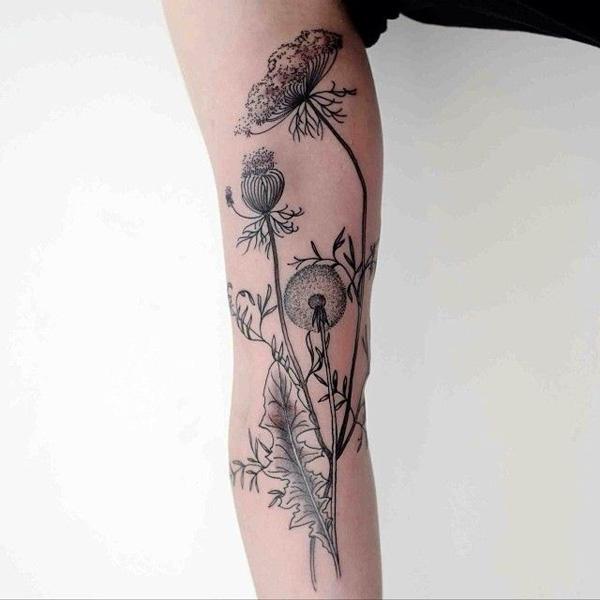 100 Dandelion Tattoo Designs for Women