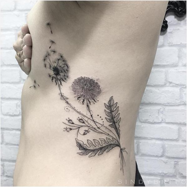 100 Dandelion Tattoo Designs for Women