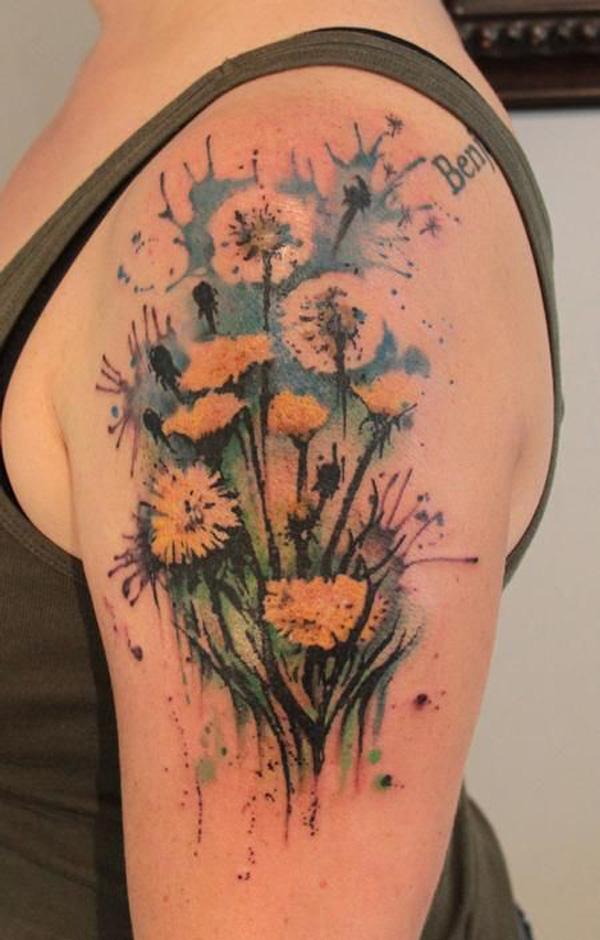 100 Dandelion Tattoo Designs for Women