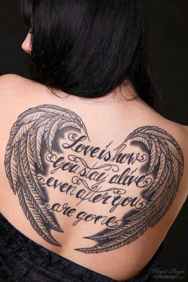 35 Breathtaking Wings Tattoo Designs