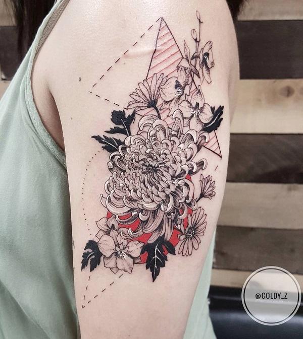 90 Beautiful Chrysanthemum Tattoo Ideas