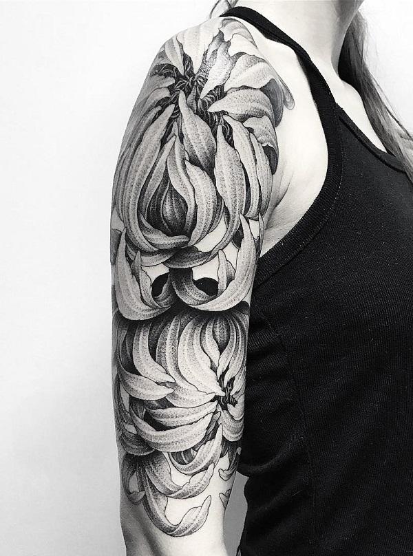 90 Beautiful Chrysanthemum Tattoo Ideas