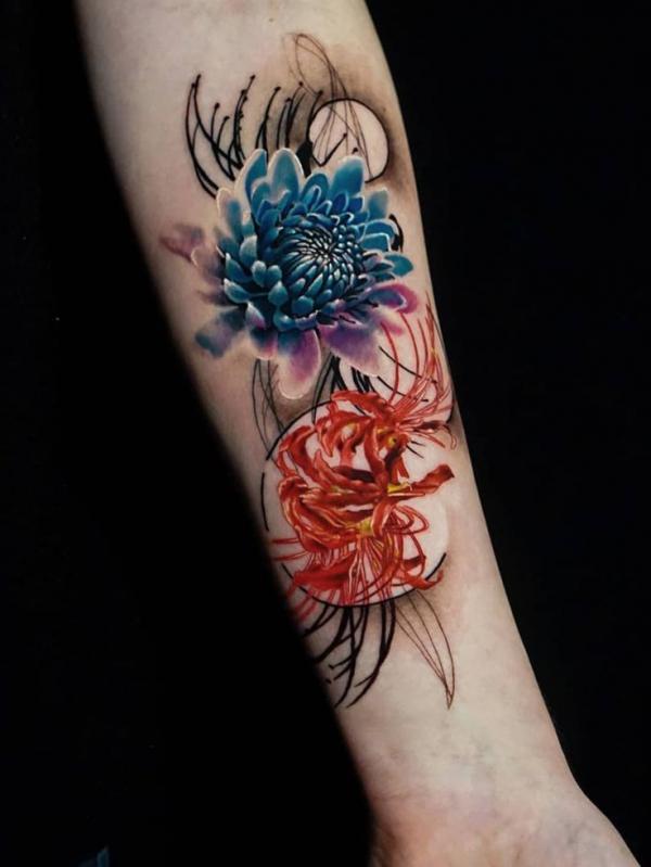 90 Beautiful Chrysanthemum Tattoo Ideas