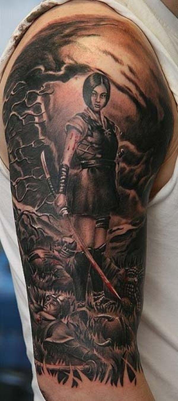 50 Fighting Warrior Tattoos