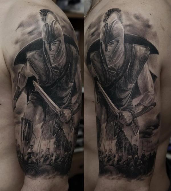 50 Fighting Warrior Tattoos