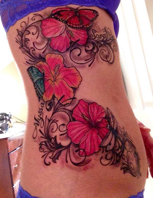 80 Hibiscus Tattoo Designs with Meaning