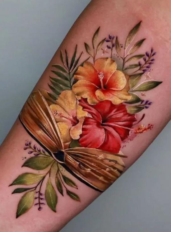 80 Hibiscus Tattoo Designs with Meaning
