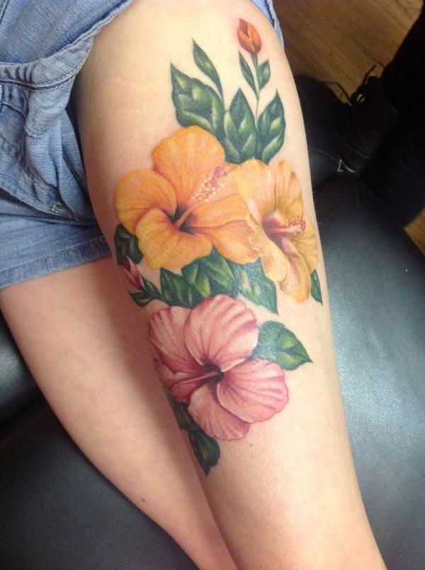 80 Hibiscus Tattoo Designs with Meaning
