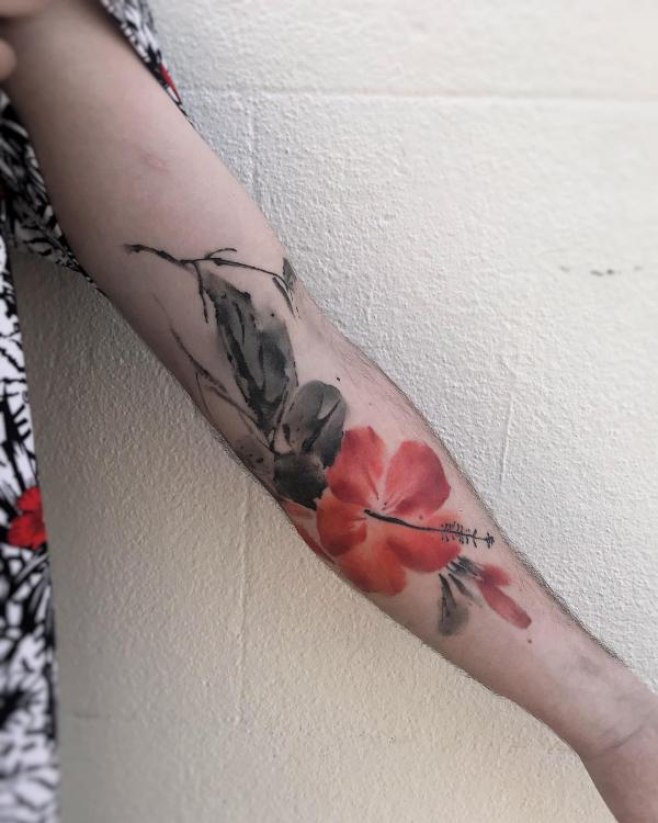 80 Hibiscus Tattoo Designs with Meaning