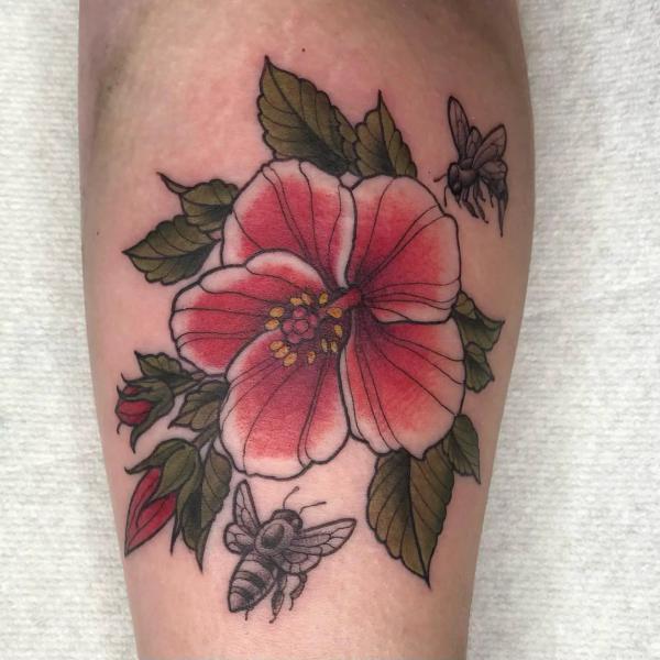 80 Hibiscus Tattoo Designs with Meaning