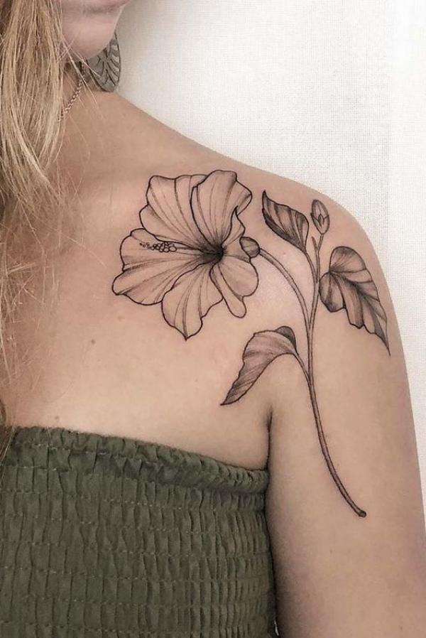 80 Hibiscus Tattoo Designs with Meaning
