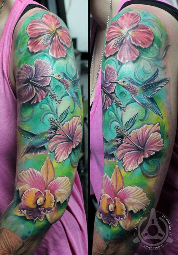 80 Hibiscus Tattoo Designs with Meaning