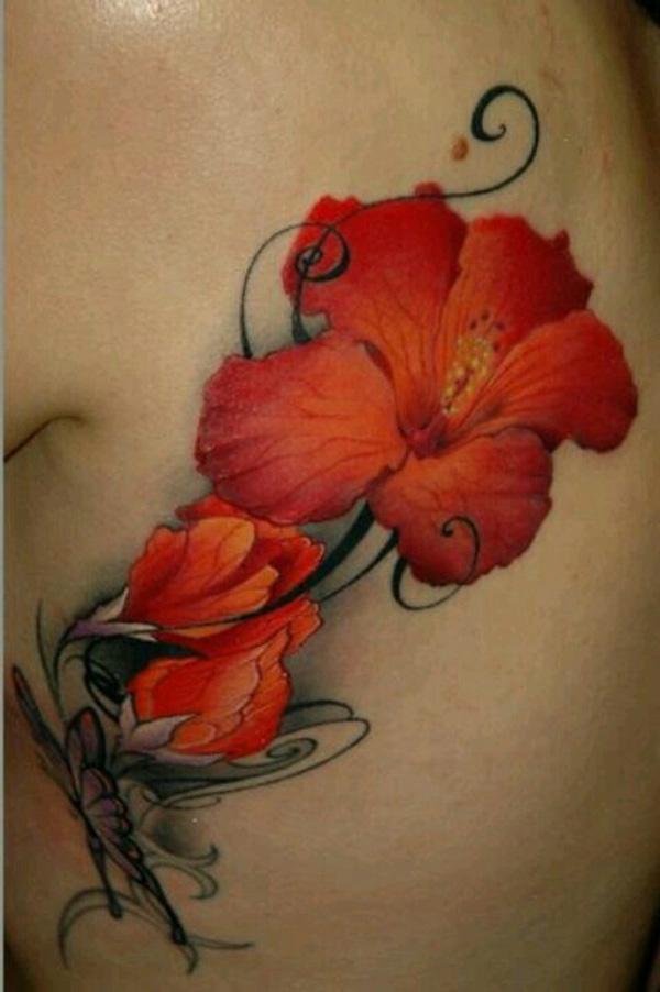 80 Hibiscus Tattoo Designs with Meaning