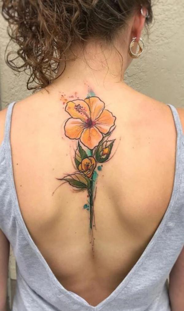 80 Hibiscus Tattoo Designs with Meaning
