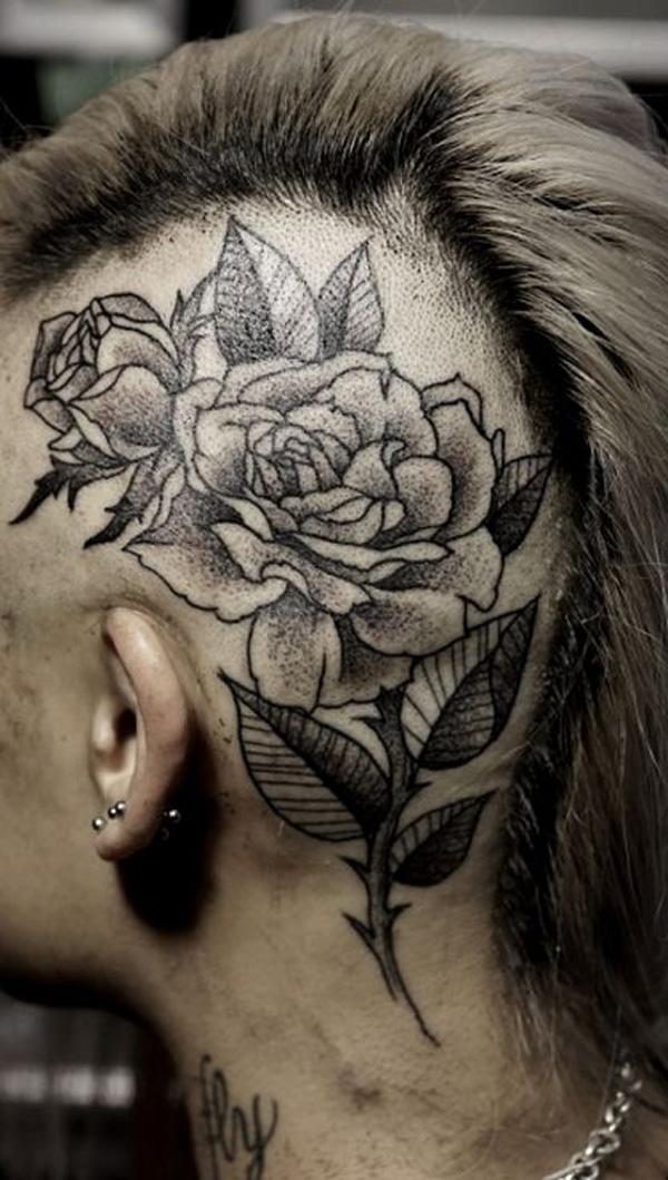 70 Crazy Head Tattoos Defying Norms