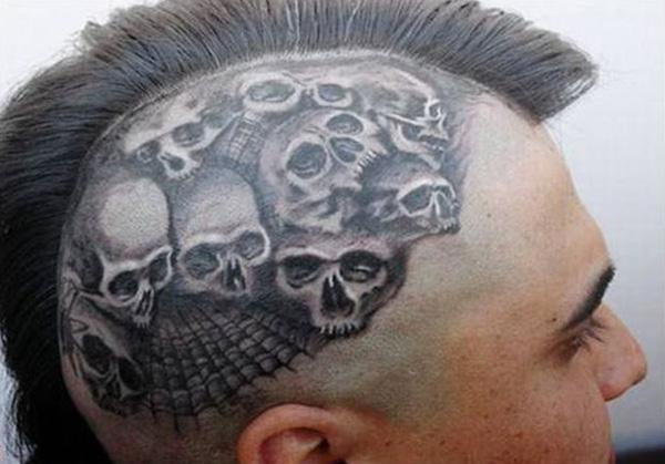 70 Crazy Head Tattoos Defying Norms