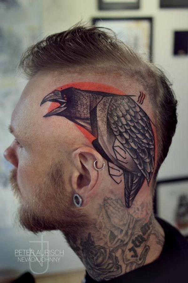70 Crazy Head Tattoos Defying Norms
