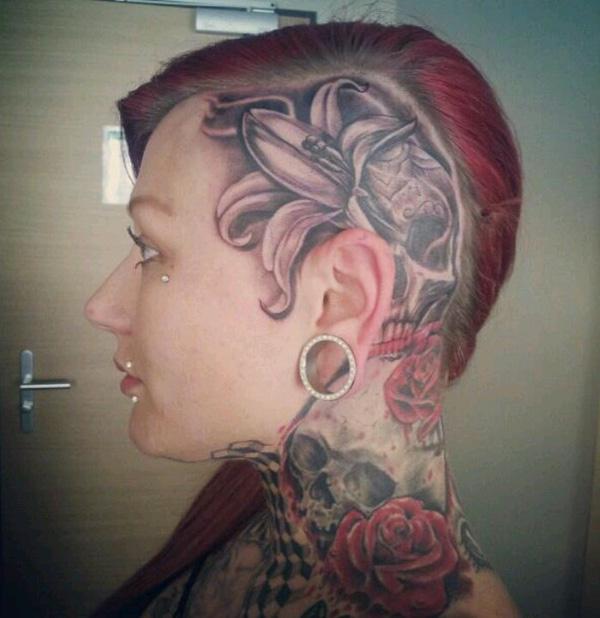 70 Crazy Head Tattoos Defying Norms
