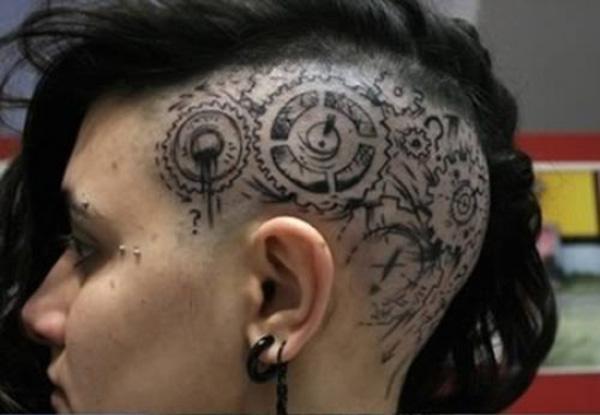 70 Crazy Head Tattoos Defying Norms
