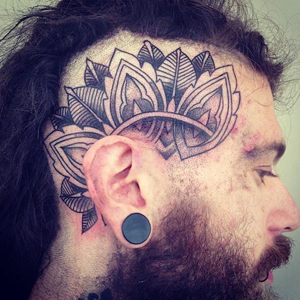 70 Crazy Head Tattoos Defying Norms