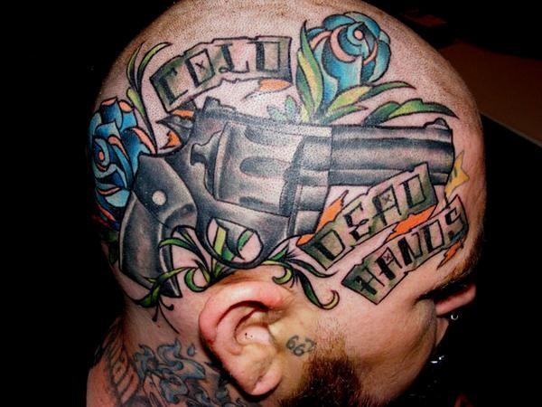 70 Crazy Head Tattoos Defying Norms