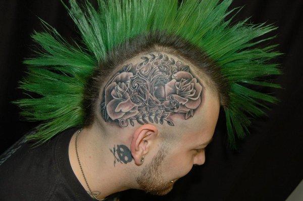 70 Crazy Head Tattoos Defying Norms