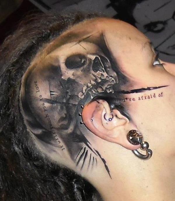 70 Crazy Head Tattoos Defying Norms