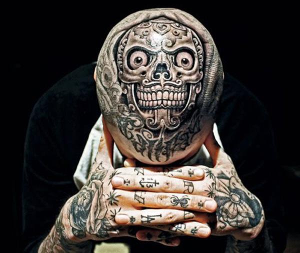 70 Crazy Head Tattoos Defying Norms