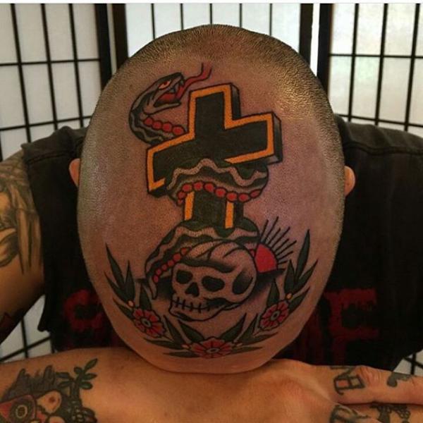70 Crazy Head Tattoos Defying Norms