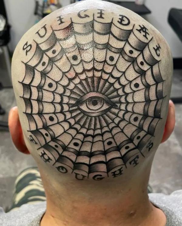 70 Crazy Head Tattoos Defying Norms
