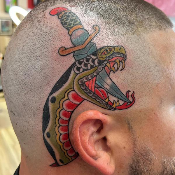 70 Crazy Head Tattoos Defying Norms