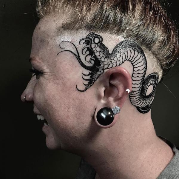 70 Crazy Head Tattoos Defying Norms