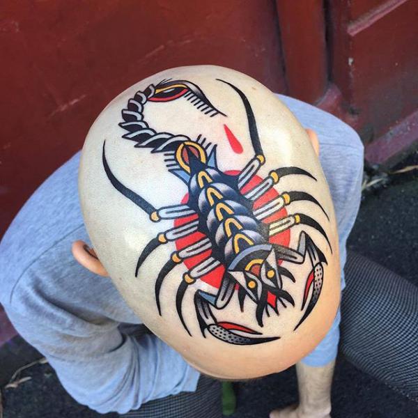 70 Crazy Head Tattoos Defying Norms