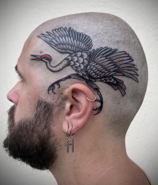 70 Crazy Head Tattoos Defying Norms