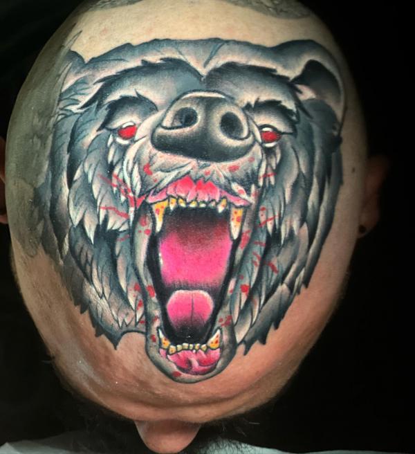 70 Crazy Head Tattoos Defying Norms
