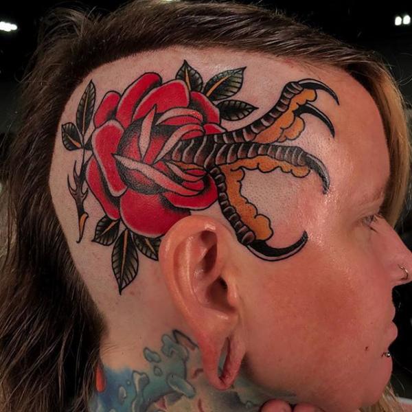 70 Crazy Head Tattoos Defying Norms