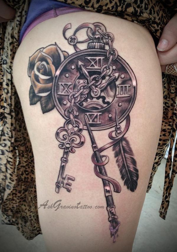 30 Awesome Steampunk tattoo designs