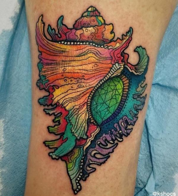130 Shell Tattoos Make You Wonder Sea Life