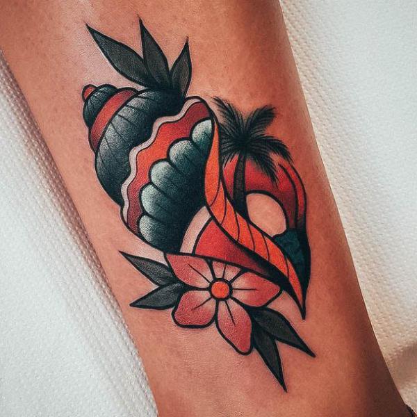 130 Shell Tattoos Make You Wonder Sea Life