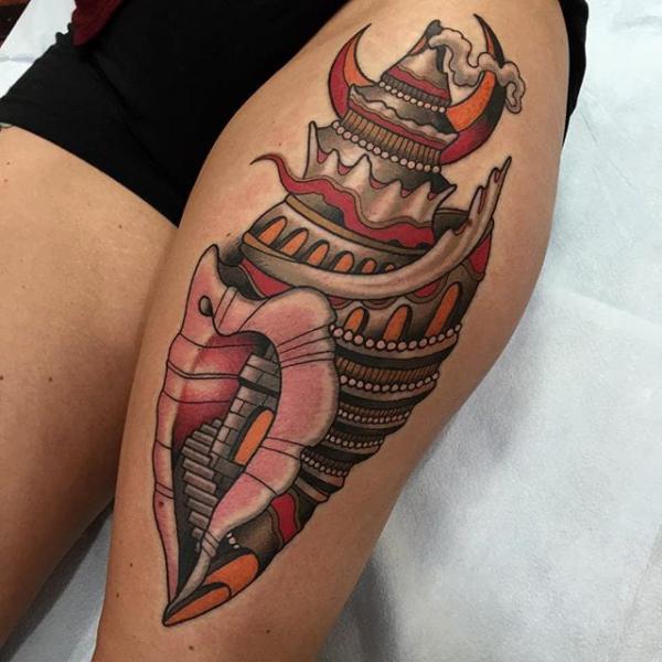 130 Shell Tattoos Make You Wonder Sea Life