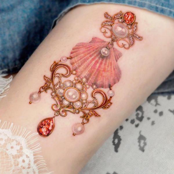 130 Shell Tattoos Make You Wonder Sea Life