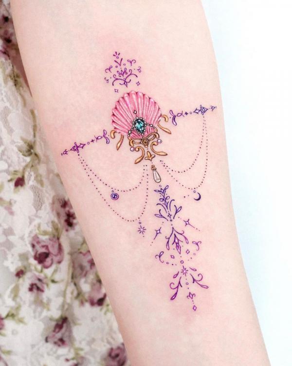 130 Shell Tattoos Make You Wonder Sea Life