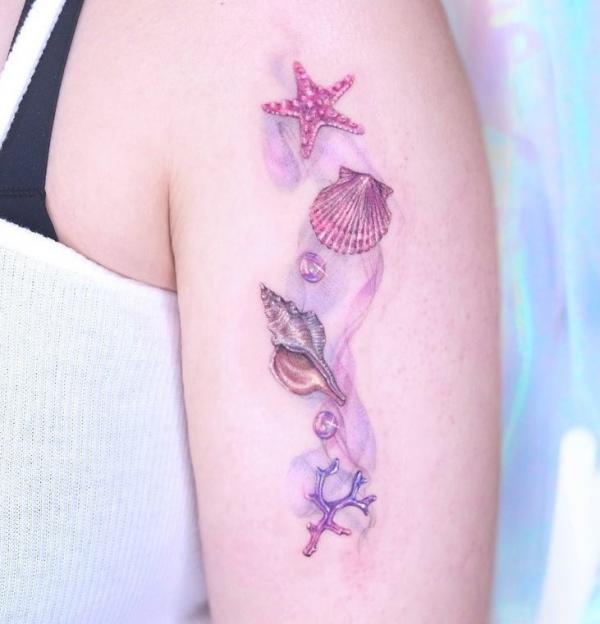 130 Shell Tattoos Make You Wonder Sea Life