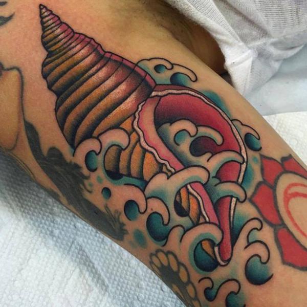 130 Shell Tattoos Make You Wonder Sea Life