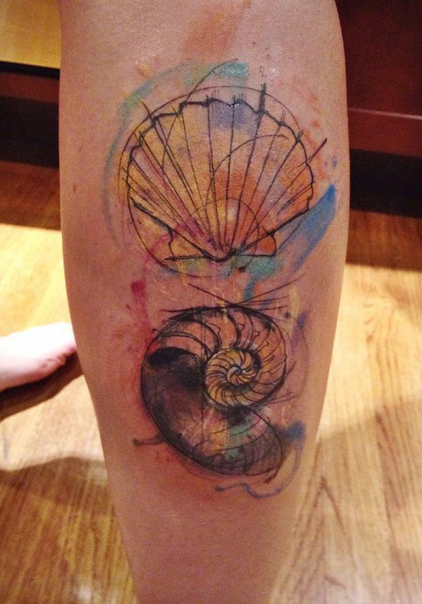 130 Shell Tattoos Make You Wonder Sea Life