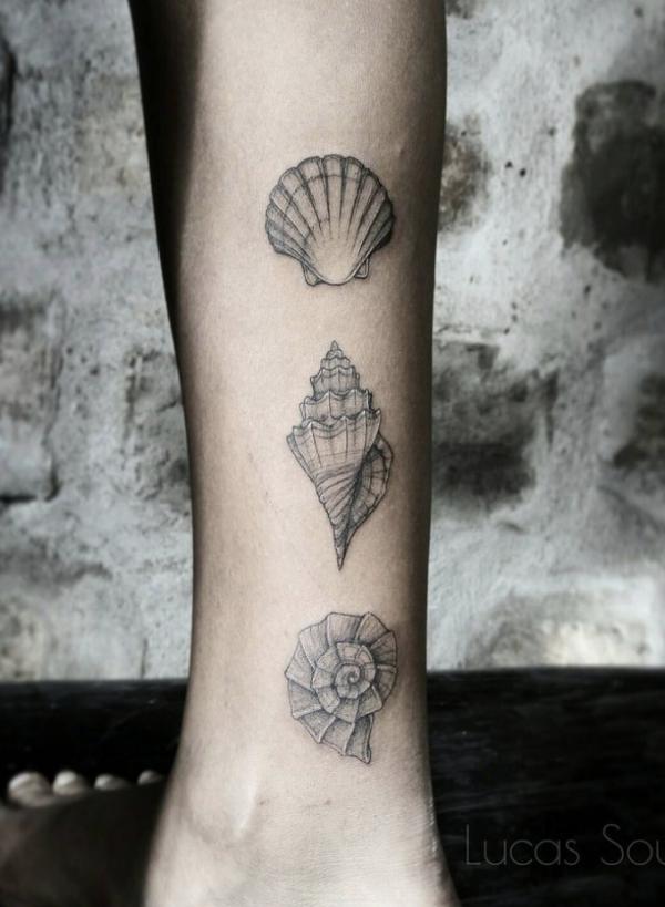 130 Shell Tattoos Make You Wonder Sea Life