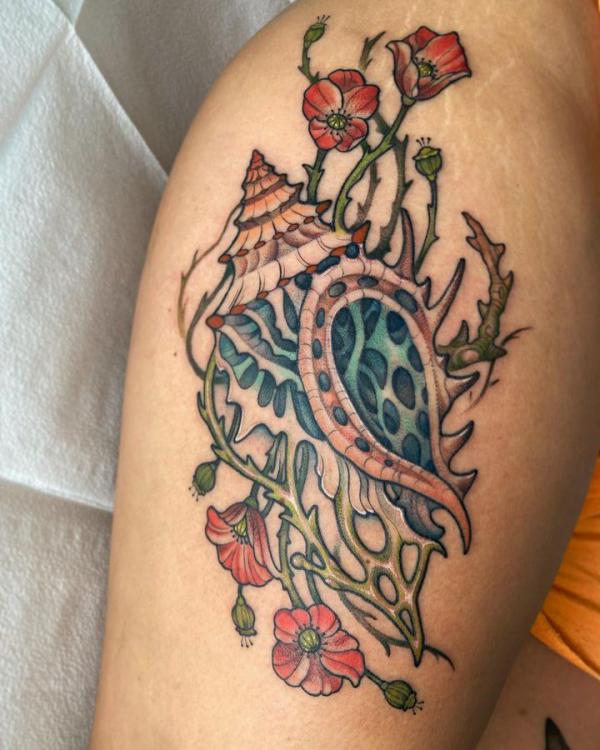 130 Shell Tattoos Make You Wonder Sea Life